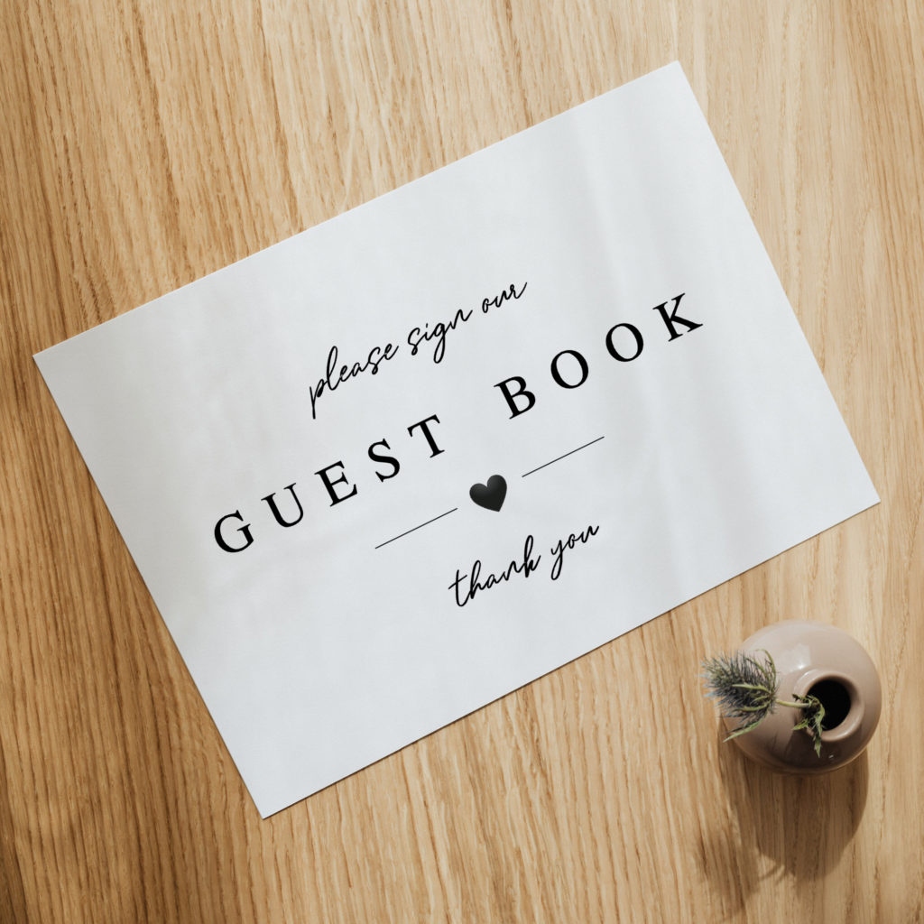 Free Printable Wedding Guest Book Signs Free Printable Wedding Guest Book Signs