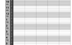 Free Printable Weekly Schedule 15 Minute Increments