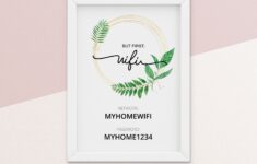 Free Printable Wifi Password Template