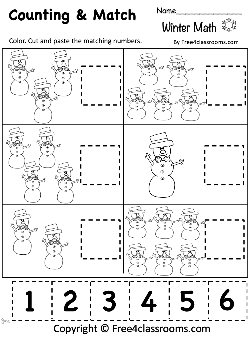 Free Printable Winter Worksheet For Preschool Free Printable Winter Worksheet For Preschool