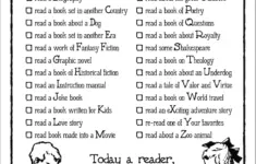 Free Reading Challenge Printable