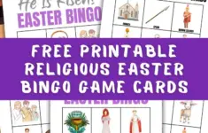 Free Religious Easter Bingo Printable Game Cards