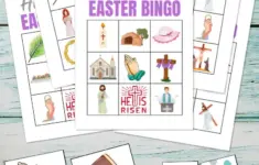Free Religious Easter Bingo Printable Game Cards