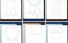 Free Rosette Fathers Day Card Printables For Father Figures