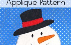 Free Snowman Applique Pattern