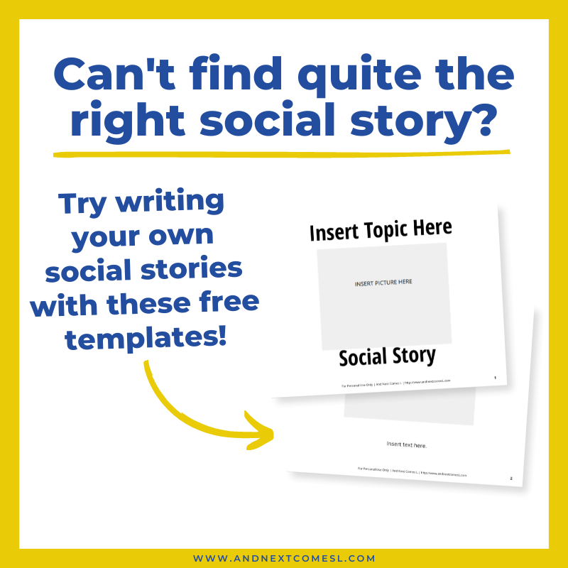 free social story templates