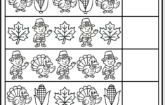 Free Thanksgiving Cut And Paste Patterns Worksheet