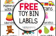 Free Toy Bin Labels