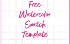 Free Watercolor Swatch Template