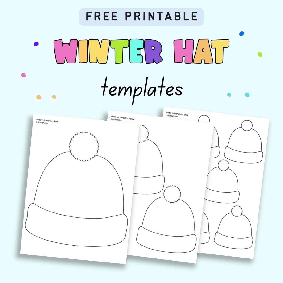 Free Winter Hat Printable Free Winter Hat Printable
