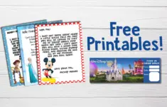 Free Youre Going To Disney World Printable Character Letters And Tickets