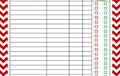 Freebie Printable Christmas Shopping List
