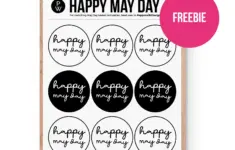 Freebie Printable May Day Gift Tags