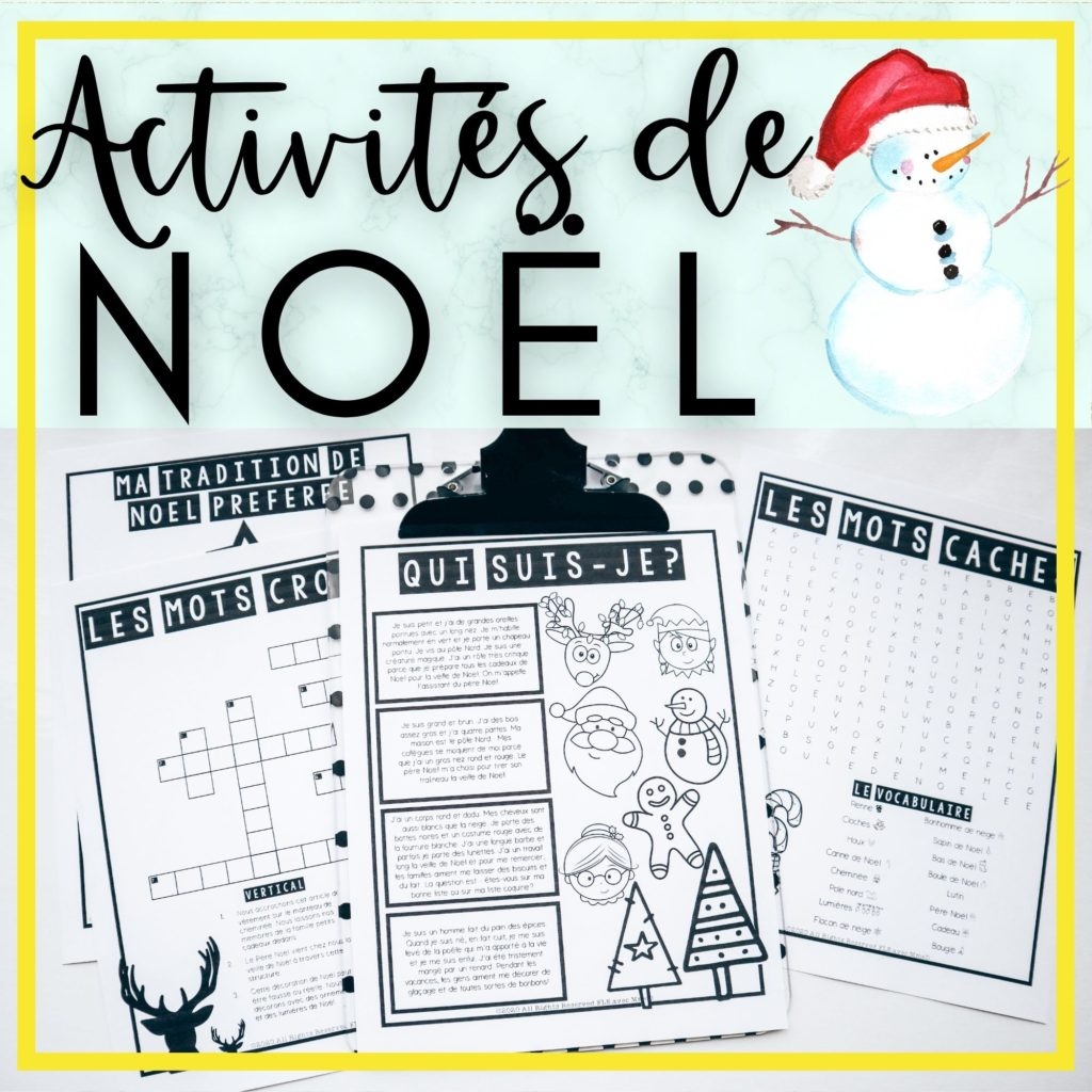French Christmas Activities For The Classroom