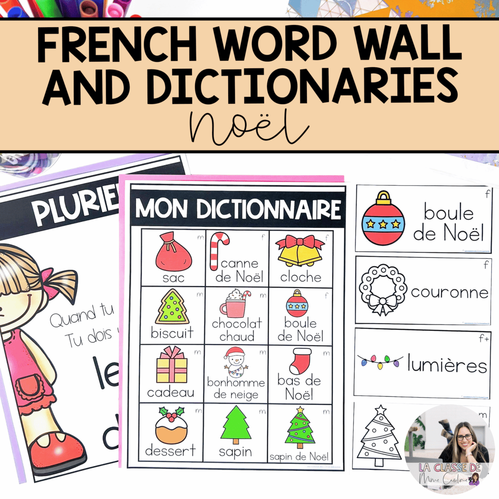 French Christmas Vocabulary French Word Wall Cards Vocabulaire De Noel French Christmas Vocabulary French Word Wall Cards Vocabulaire De Noel