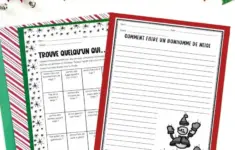 French Christmas Worksheets