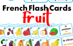 French Flashcards For Beginners Fruit