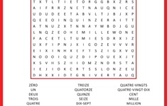 French Numbers Word Search shtml