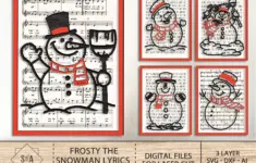 Frosty The Snowman Lyrics Word Sign