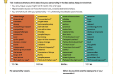 Fun Personality Tests Printable