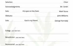Funeral Program Templates