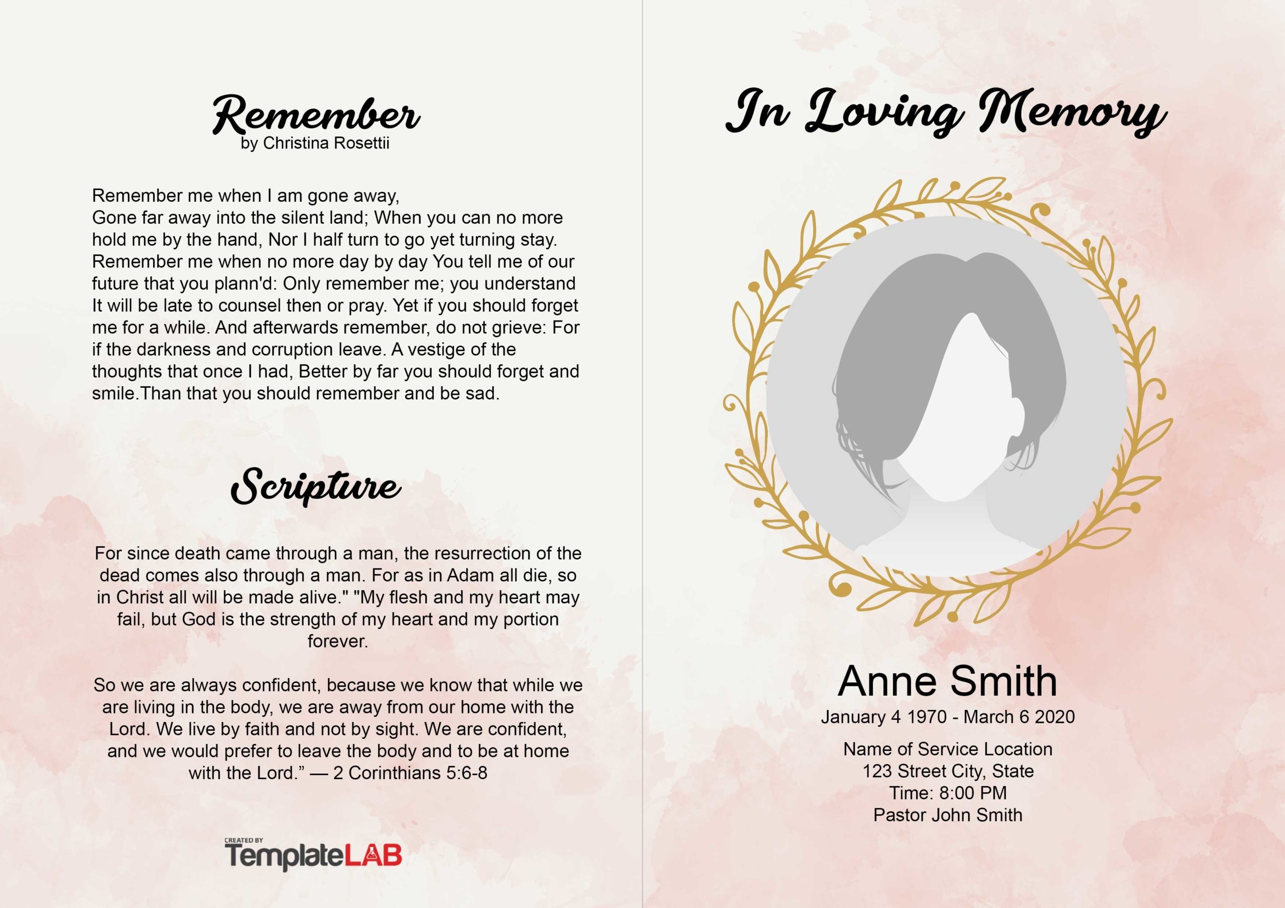 Funeral Programs Funeral Programs