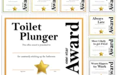 Funny Office Awards 30 Printable