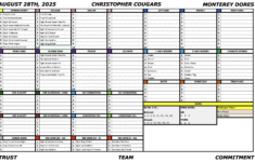 Game Day Play Call Sheet