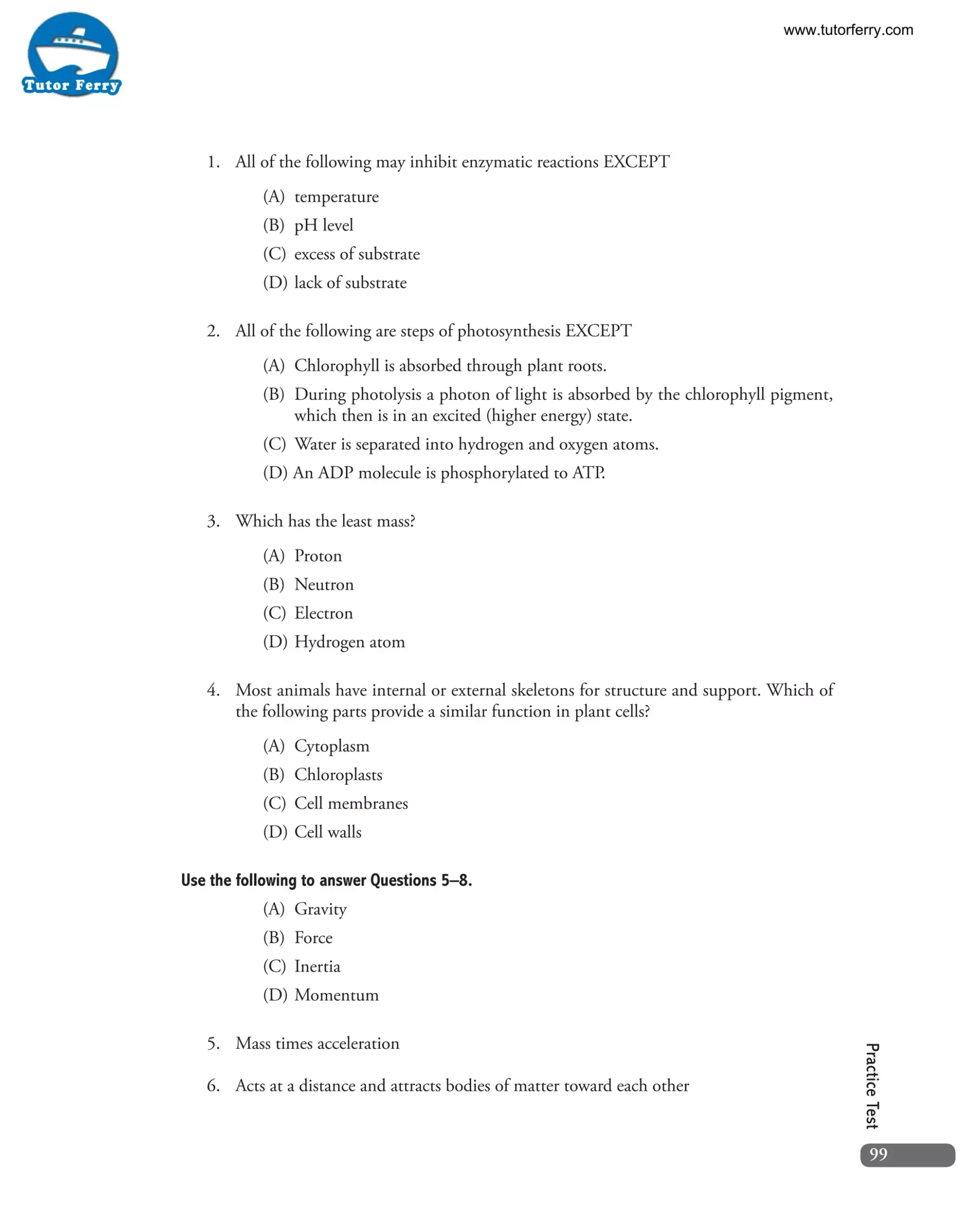 Ged Science Test