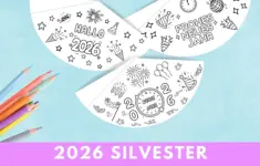 German Happy New Year 2026 Party Hats