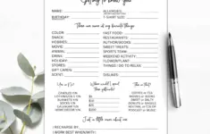 Getting To Know You Printable Coworker