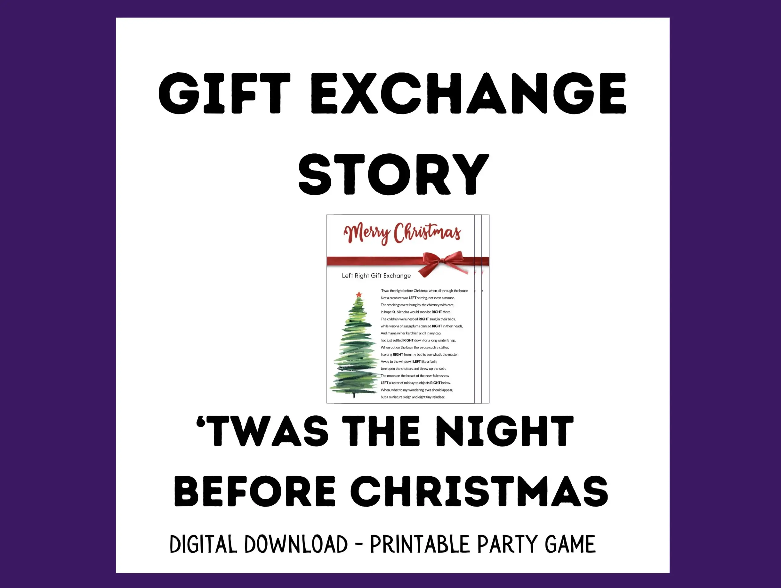 twas the night before christmas left right game free printable twas the night before christmas left right game free printable