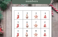 Gift Exchange Numbers Yankee Swap White