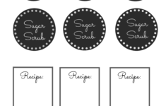 Gingerbread Cookie Body Scrub Recipe And Printable Labels