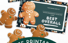 Gingerbread House Contest Printables