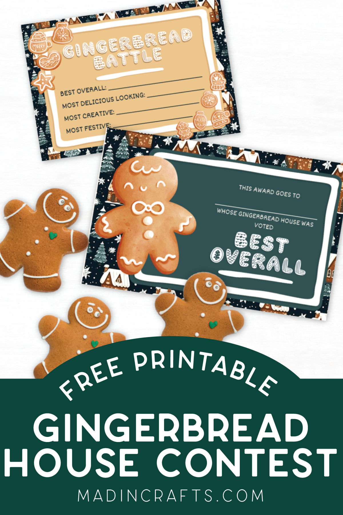 Gingerbread House Contest Printables