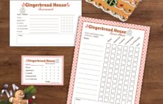 Gingerbread House Contest Scorecards