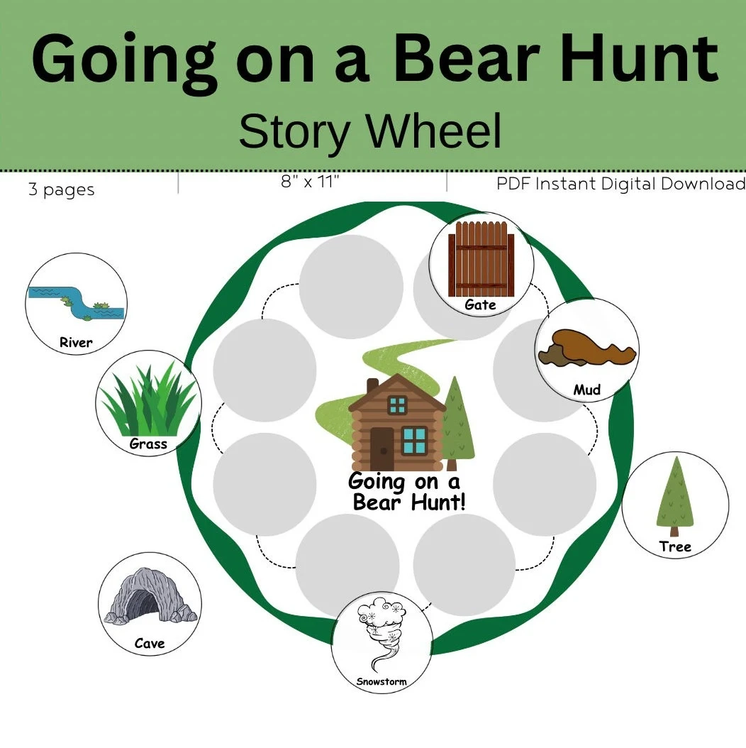 going on a bear hunt printables going on a bear hunt printables