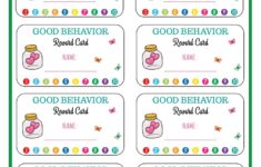 Good Behavior Reward Cards