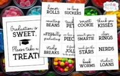 Graduation Candy Labels Printable