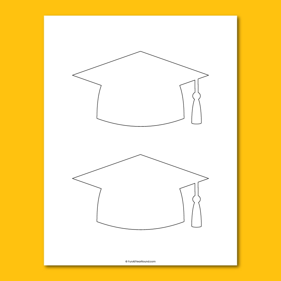 free printable cap and gown