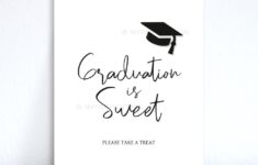 Graduation Is Sweet Sign Printable Pdf