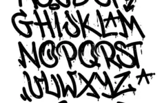 Graffiti Font Letters Alphabet