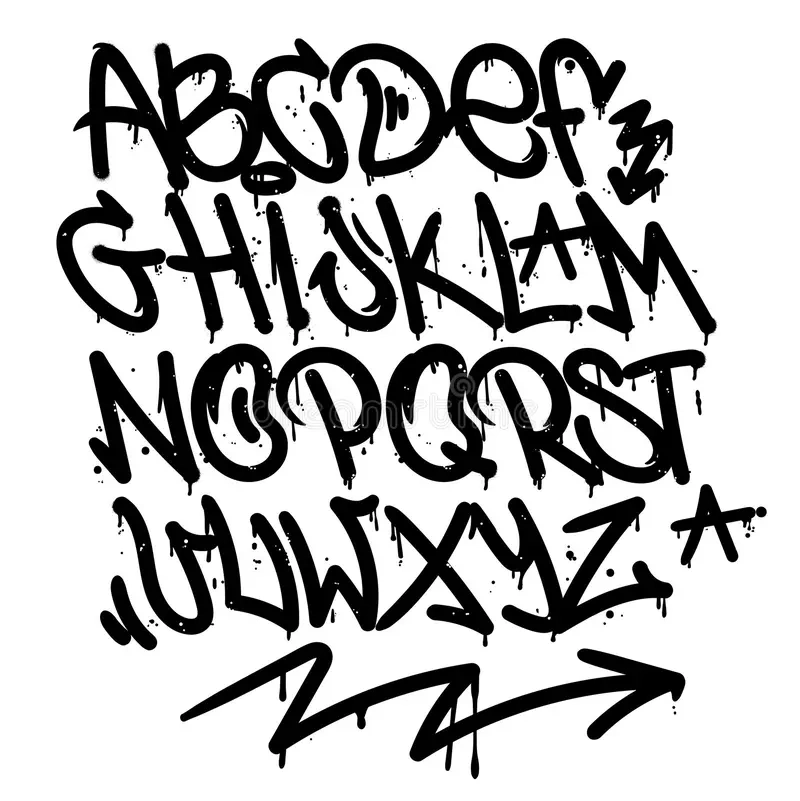Graffiti Font Letters Alphabet Graffiti Font Letters Alphabet
