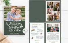 Grandparents Christmas Card Template Our