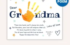 Grandparents Day Handprint Printable