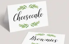 Greenery Food Labels Printable
