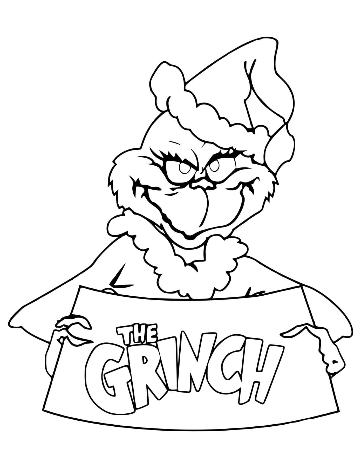 Grinch Coloring Pages Free Grinch Coloring Pages Free