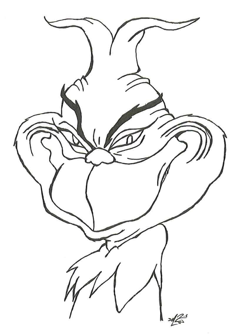 Grinch Coloring Pages Free
