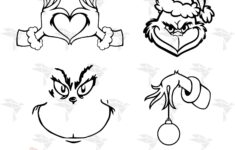 Grinch Outline Svg Png Dxf